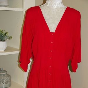 ASOS Casual Tea Mini Red Dress